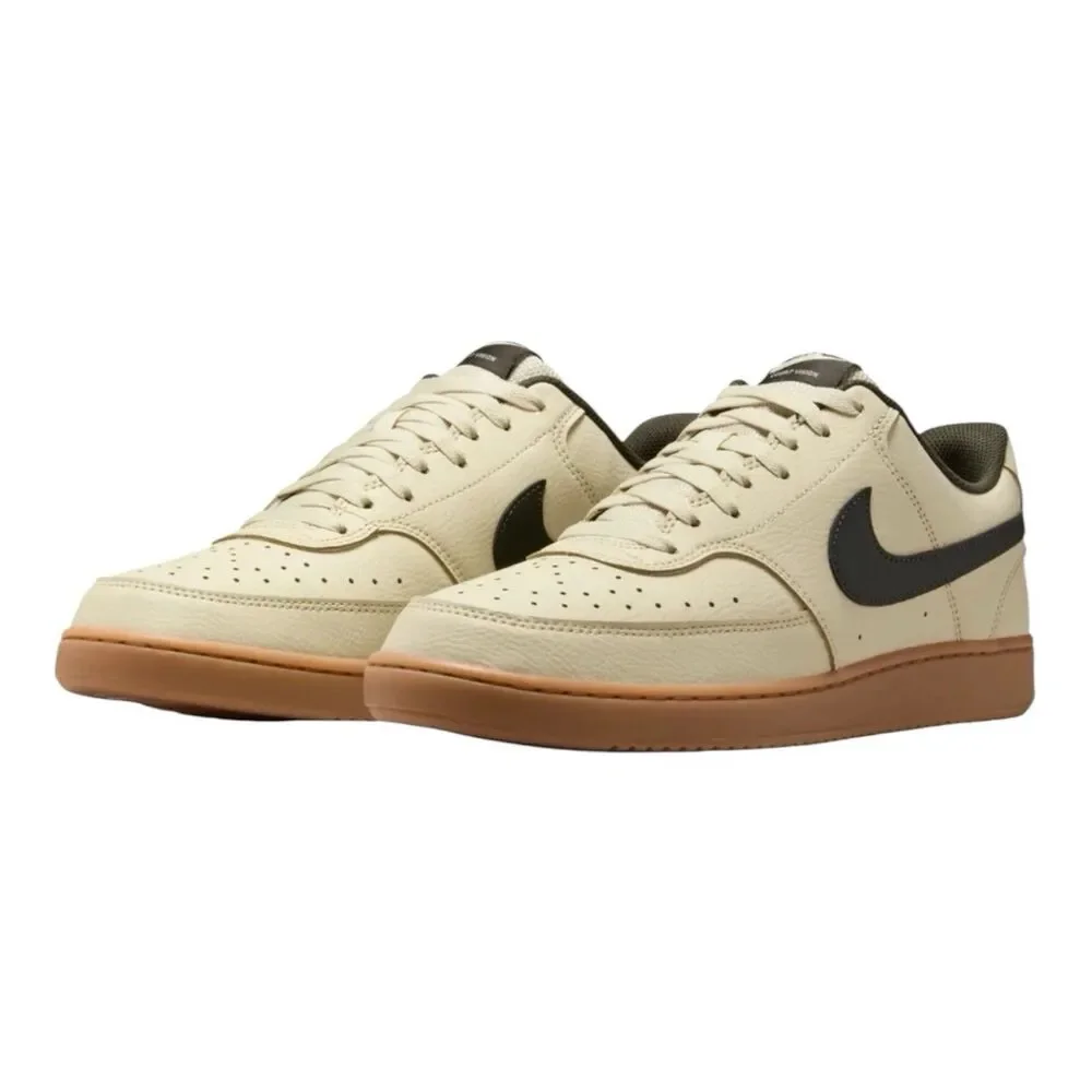 Nike Court Vision Low Light Khaki Sequoia Gum Shoes HV4506-200 Men's Size 9, NEW